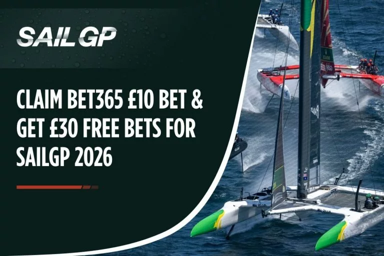 Claim Bet365 ã10 Bet & Get ã30 Free Bets for SailGP 2026
