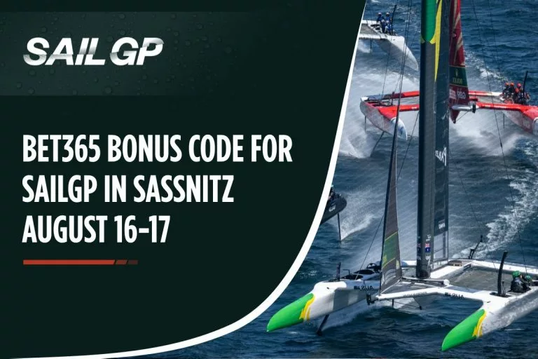 Code bonus Bet365 pour le SailGP à Sassnitz les 16 et 17 août
