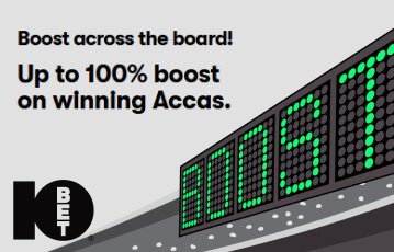 10bet sports promo boost